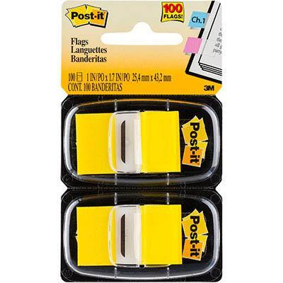 Post-It 680-Yw2 Flags Yellow Twin Pack 100 70071206018 - SuperOffice