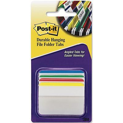 Post-It 686A-1 Durable Angled Filing Tabs Assorted Pack 4 70071424132 - SuperOffice