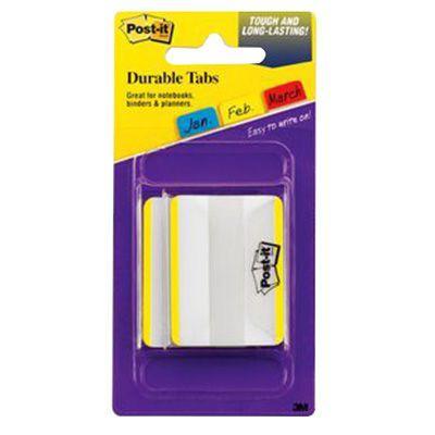 Post-It 686F-50Yw Durable Indexing/Filing Tabs 50 X 38Mm Yellow Pack 50 70071501590 - SuperOffice