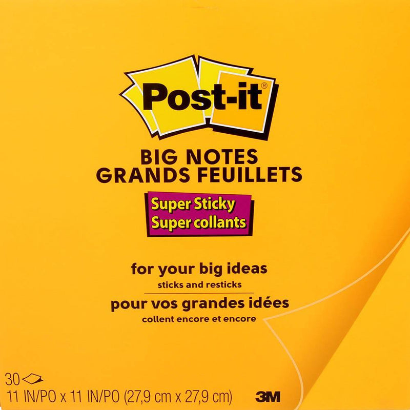 Post-It Bn11O Super Sticky Big Notes 279 X 279Mm Orange 30 Sheets 70007018990 - SuperOffice