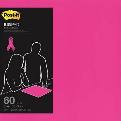 Post-It Bp15P Big Pad 381 X 381Mm Bright Pink 70005181501 - SuperOffice