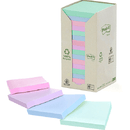 Post-It Notes Pastel Colours 76x76mm Square 16-Pack Pads 100% Recycled UU009543966 - SuperOffice