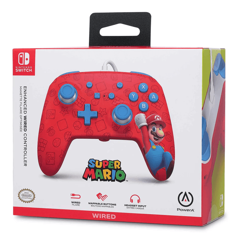 PowerA Enhanced Wired Controller for Nintendo Switch Woo-hoo! Mario NSGP0001-01 - SuperOffice