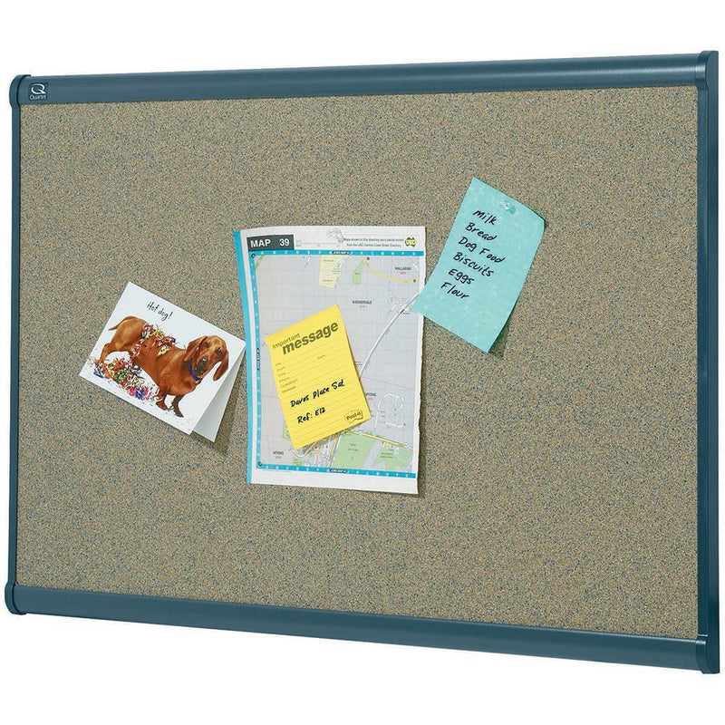 Prestige Corkboard Graphite 1200 X 900Mm QTB244G - SuperOffice