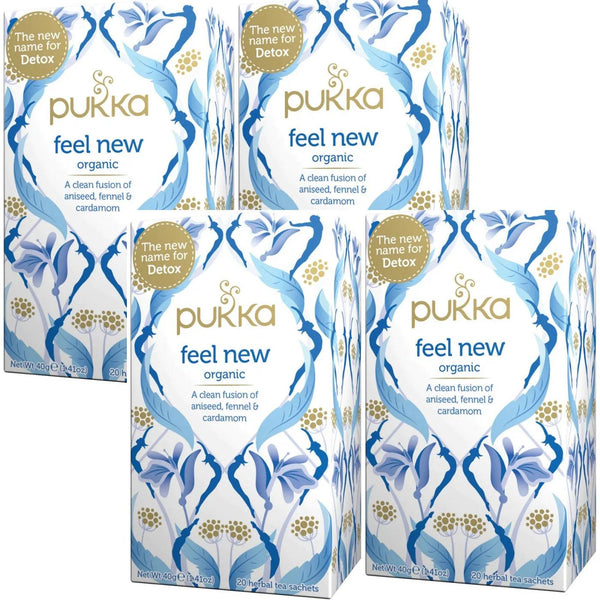 Pukka Tea Feel New 20 Teabags 4 Pack 45060519144100 - SuperOffice