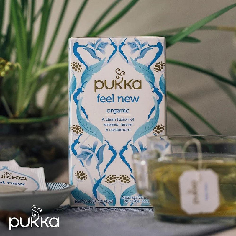 Pukka Tea Feel New 20 Teabags 4 Pack 45060519144100 - SuperOffice