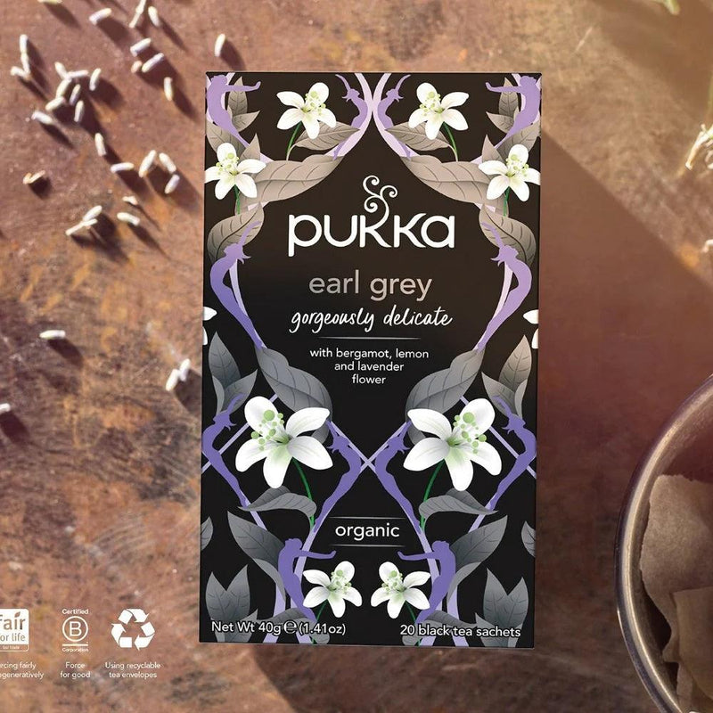 Pukka Tea Gorgeous Earl Grey 20 Teabags 4 Pack 05060229011619 - SuperOffice