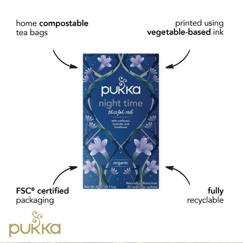 Pukka Tea Night Time 20 Teabags 4 Pack 05065000523411 - SuperOffice