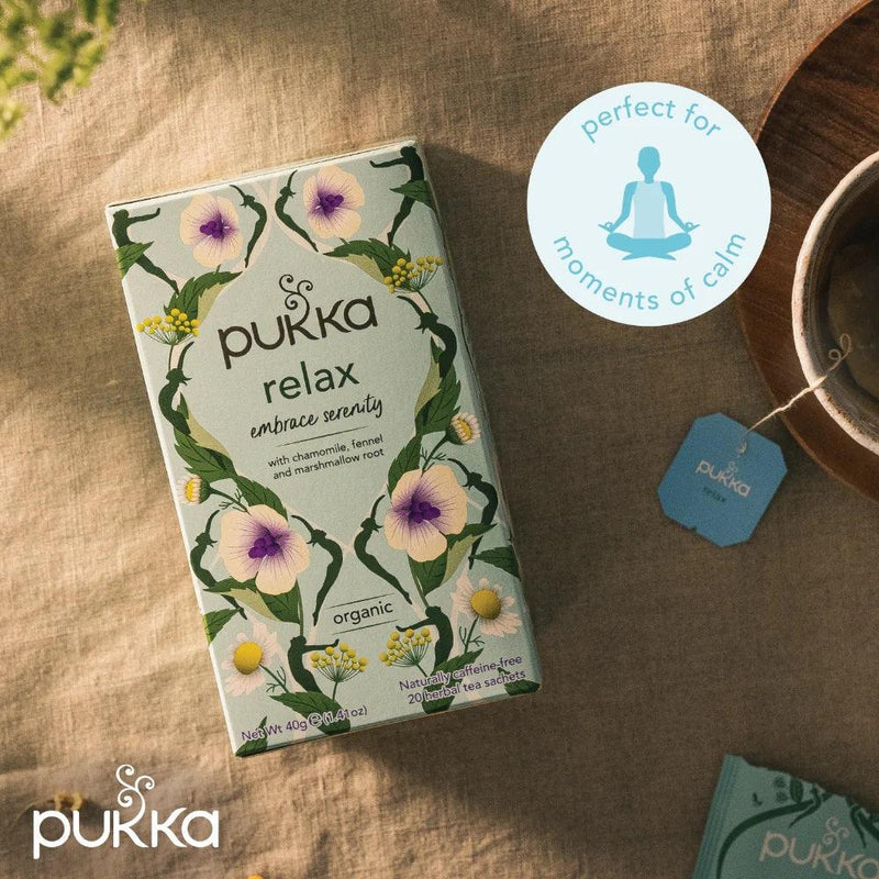 Pukka Tea Relax 20 Teabags 4 Pack 05065000523534 - SuperOffice