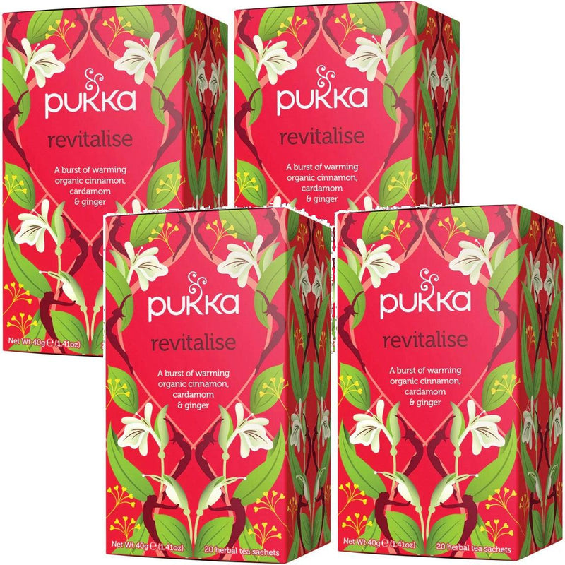 Pukka Tea Revitalise 20 Teabags 4 Pack 05065000523510 - SuperOffice