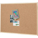 Quartet Economy Woodframe Cork Board 450 X 600Mm QTNNCE0456 - SuperOffice