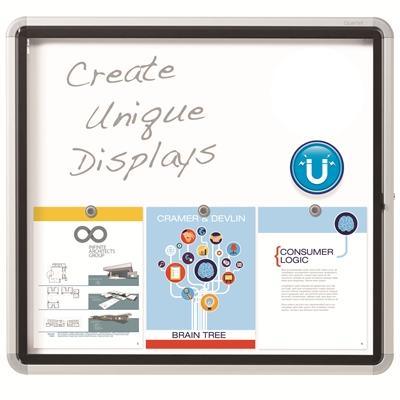 Quartet Enclosed Magnetic Whiteboard 762 X 686Mm QTEEHM2730 - SuperOffice