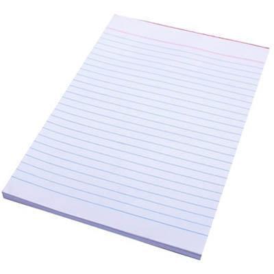 Quill Ruled Writing Pad 50 Leaf A5 White 100851289 - SuperOffice