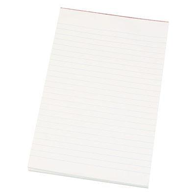 Quill Super Bank Ruled Pad 60Gsm 90 Leaf 200 X 125Mm White 100851290 - SuperOffice