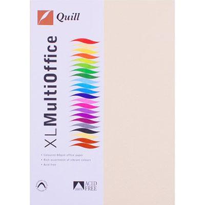 Quill Xl Multioffice Coloured A4 Copy Paper 80Gsm Cream Pack 500 Sheets 100850135 - SuperOffice