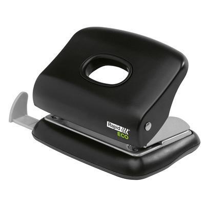 Rapid Eco Punch 2-Hole 20 Sheet Black 24845300 - SuperOffice