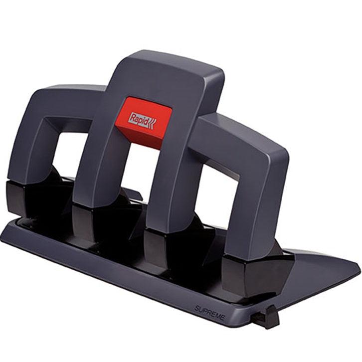 Rapid SP34 Hole Punch 4-Hole 30 Sheet Black 24845701 - SuperOffice