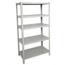 Rapidline Boltless Shelving Unit 5 Shelves 1830 X 1220 X 457Mm Silver Grey GV1812SG - SuperOffice