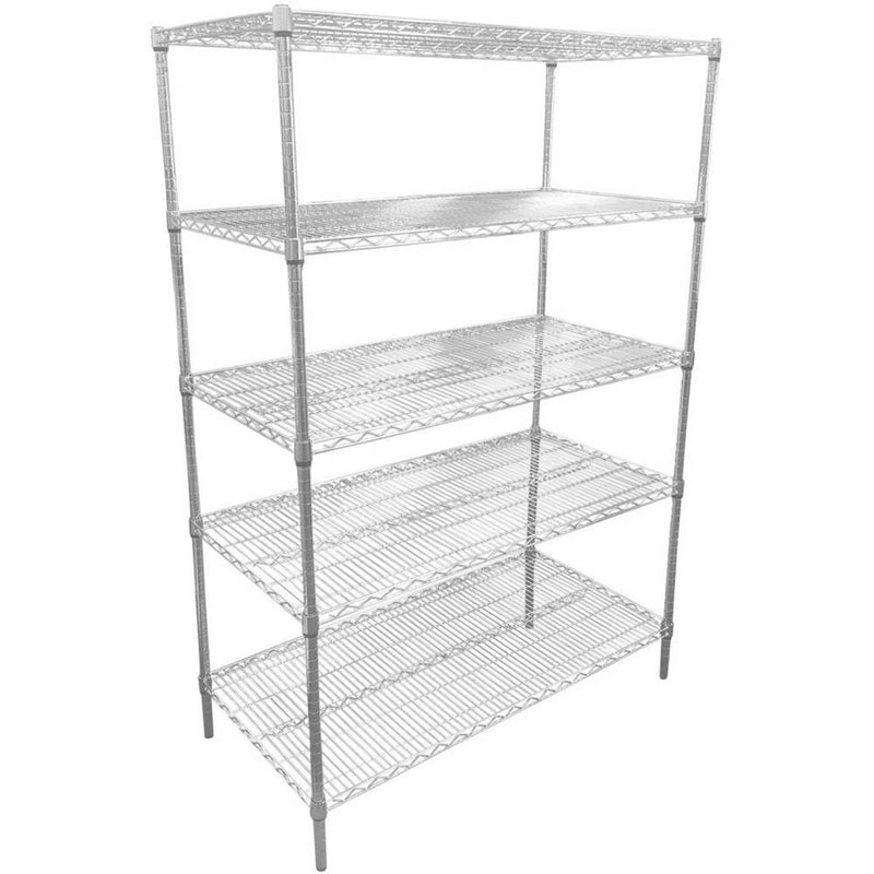 Rapidline Chrome Wire Shelving 1800 X 1200 X 450Mm SWB181245C - SuperOffice