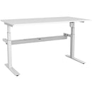 Rapidline Rapid Paramount Single Open Electric Height Adjustable Workstation 1800 X 750 X 607Mm White REP187W - SuperOffice