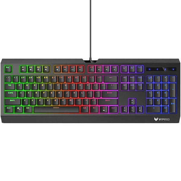 Rapoo V52S Backlit Gaming Keyboard Black V52S-BLACK - SuperOffice