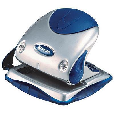 Rexel P240 Premium 2 Hole Punch 40 Sheet Silver/Blue 2100749 - SuperOffice