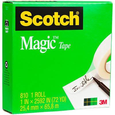 Scotch 810 Magic Tape 25.4Mm X 65.8M 70016014444 - SuperOffice