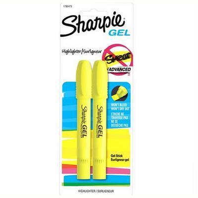 Sharpie Gel Highlighter Bullet Point Yellow Pack 2 1780473 - SuperOffice