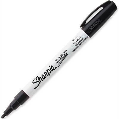 Sharpie Paint Marker Oil Based Fine 1.0Mm Black Pack 12 35534 - SuperOffice