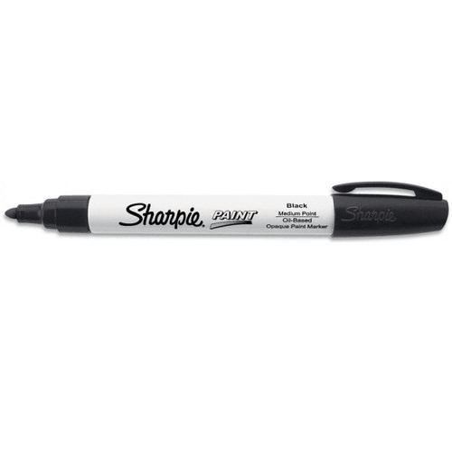 Sharpie Paint Marker Oil Based Medium 1.5mm Black Pack 12 35549 (Box 12) - SuperOffice