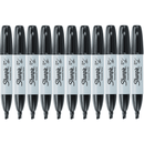 Sharpie Permanent Marker Chisel Point Broad Black Box 11 38201 (Box 11) - SuperOffice