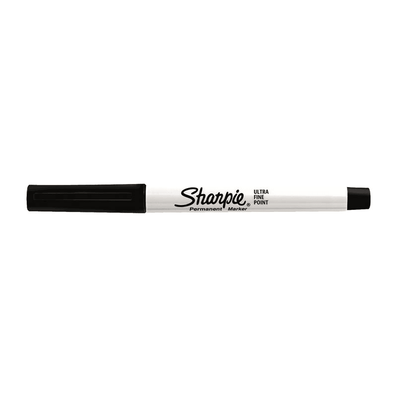 Sharpie Permanent Marker Pen Ultra Fine 0.3mm Black Box 12 37121 (Box 12) - SuperOffice