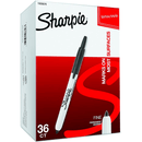 Sharpie Retractable Permanent Marker Bullet 1.0mm Black Box 12 36701 (Box 12) - SuperOffice