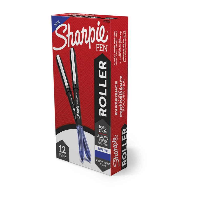 Sharpie Roller Arrow Point Pen 0.7mm Blue Rollerball Box 12 2116789 - SuperOffice