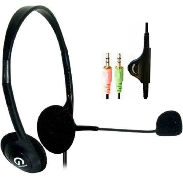 Shintaro Headset With Microphone Volume Control Light Weight Headphones 14SH-102M - SuperOffice