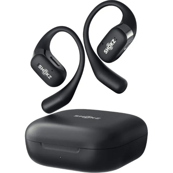 Shokz OpenFit True Wireless Earphones Bone Conduction Earbuds Black T910-ST-BK - SuperOffice