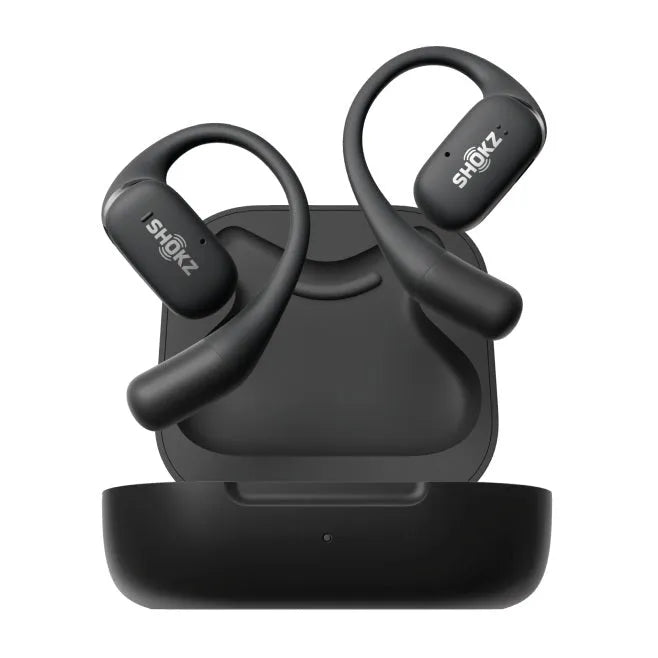 Shokz OpenFit True Wireless Earphones Bone Conduction Earbuds Black T910-ST-BK - SuperOffice