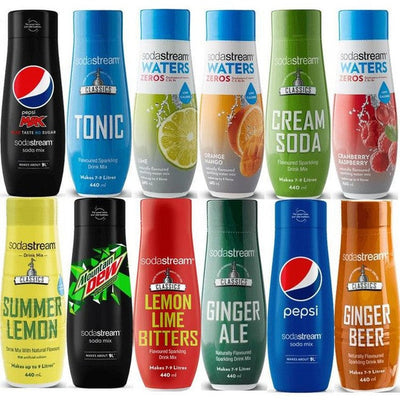 Buy SodaStream Pepsi Max Mango Syrup Mix No Sugar 440mL Pack 6 BULK Online