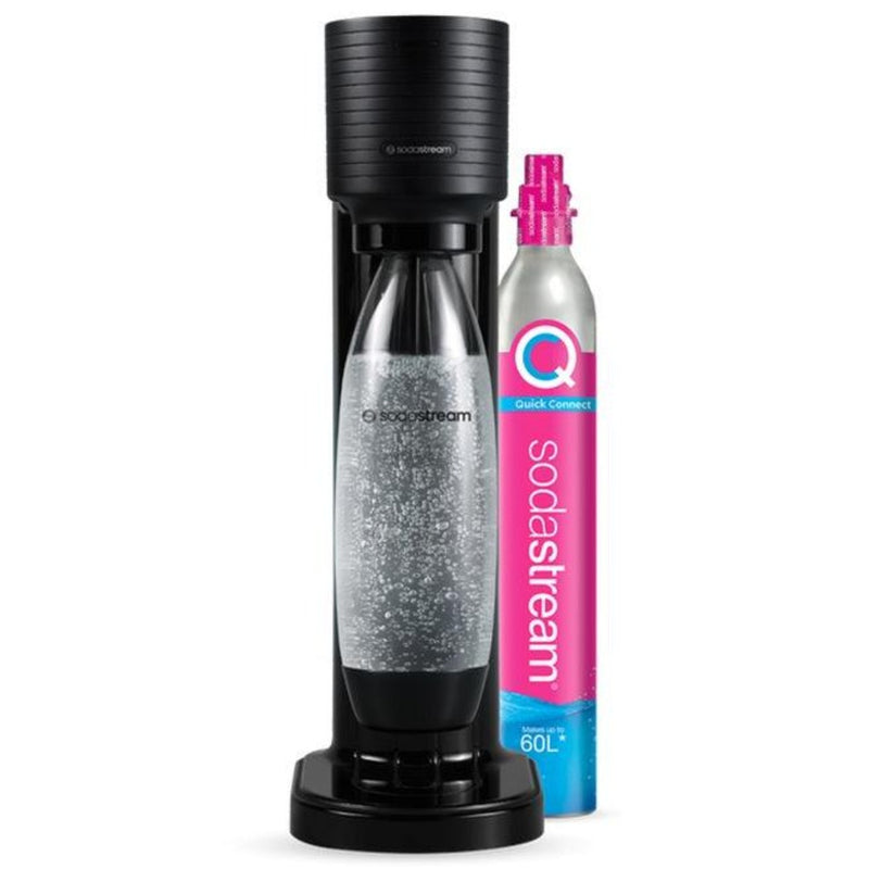 Sodastream Gaia Starter Pack Soft Fizzy Drink Sparkling Maker Soda Stream Black 1017911610 - SuperOffice