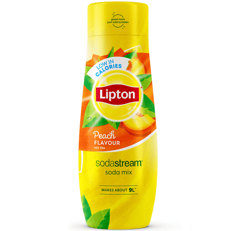 SodaStream Lipton Ice Tea Peach Syrup Mix 440ml Pack 6 BULK 1924214610 (Peach 6 Pack) - SuperOffice