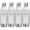 SodaStream Metal Fuse Bottle Dishwasher Safe Carbonating Sparkling 1L 4 Pack 4742118980 (4 Pack) - SuperOffice