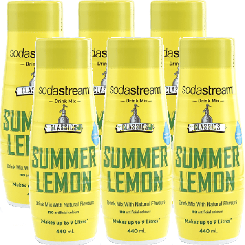 SodaStream Summer Lemon Syrup Soda Mix 440mL Pack 6 BULK 1024209610 (6 Pack) SUMMER LEMON - SuperOffice