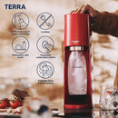 Sodastream Terra Starter Pack Soft Fizzy Drink Sparkling Maker Soda Stream Red 1012811612 - SuperOffice