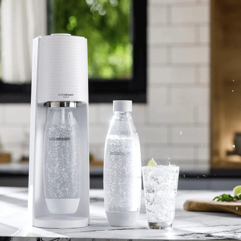 Sodastream Terra Starter Pack Soft Fizzy Drink Sparkling Maker Soda Stream White 1012811610 - SuperOffice