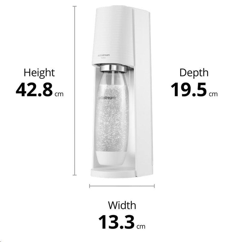 Sodastream Terra Starter Pack Soft Fizzy Drink Sparkling Maker Soda Stream White 1012811610 - SuperOffice