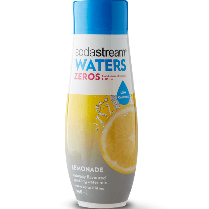 SodaStream Zero Sugar Lemonade Syrup Soda Mix 440mL Low Calorie Pack 6 BULK 1024259610 (6 Pack) - SuperOffice