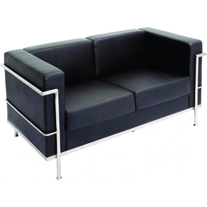 Space Lounge 2 Seat Pu Black SPACE2BPU - SuperOffice