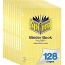 Spirax 127 Binder Notebook 8mm Ruled 128 Page A4 10 Pack 56127 (10 Pack) - SuperOffice