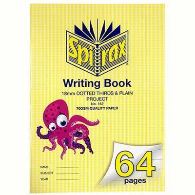 Spirax 162 Writing Book 18Mm Dotted Thirds Project 64 Page 330 X 240Mm 56162 - SuperOffice