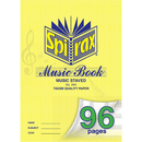 Spirax 244 Music Book Staved Lines 96 Page A4 Pack 6 55244 (6 Pack) - SuperOffice